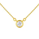 Bellissima Solitaire Necklace — Gold Vermeil