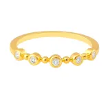 Seraphine stacker ring — Gold Vermeil